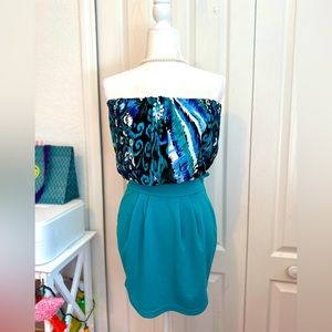 LiME Bodycon Strapless Dress (M)